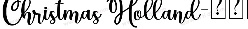 Christmas Holland字体转换